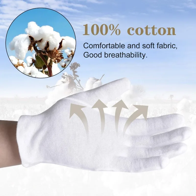 Formal Wear Gloves Men - 1 par de guantes de algodón