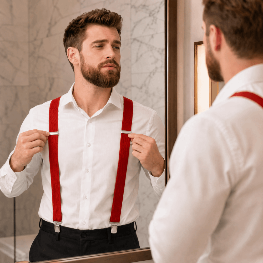 Suspender Clip Formal - Nuevos Tirantes Elásticos Resistentes de Tela