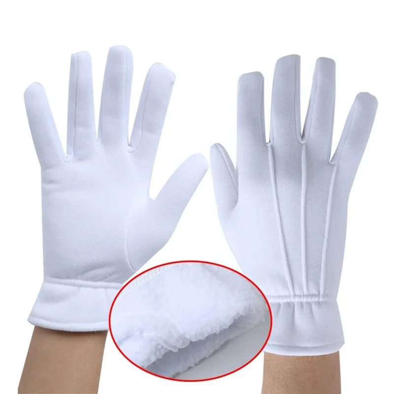 Formal Wear Gloves Men - Guantes cálidos blancos para hombre, esmoquin