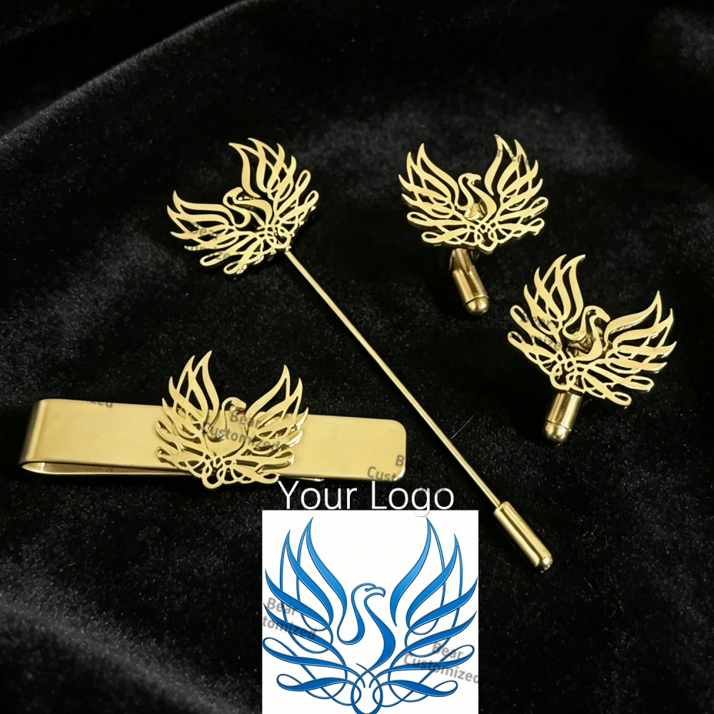 Men Formal Wear Fashion - Set de Gemelos y Pasadores Personalizados
