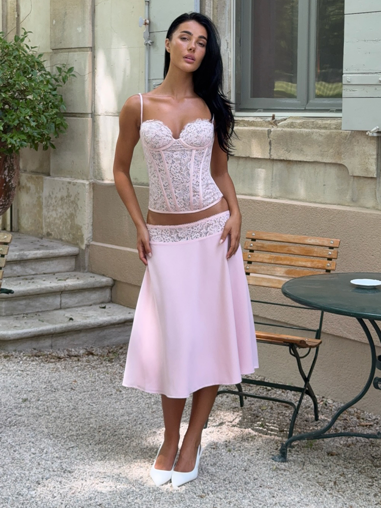 Men'S Formal Beach Wear - Conjunto de Falda y Top Corto