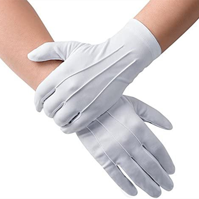 Formal Wear Gloves Men - Guantes de algodón blanco para hombre,