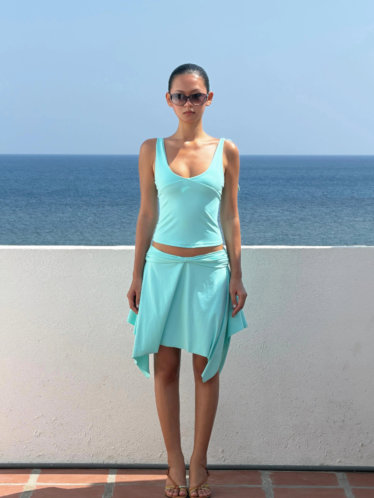 Men'S Formal Beach Wear - Falda con dobladillo irregular, conjuntos informales