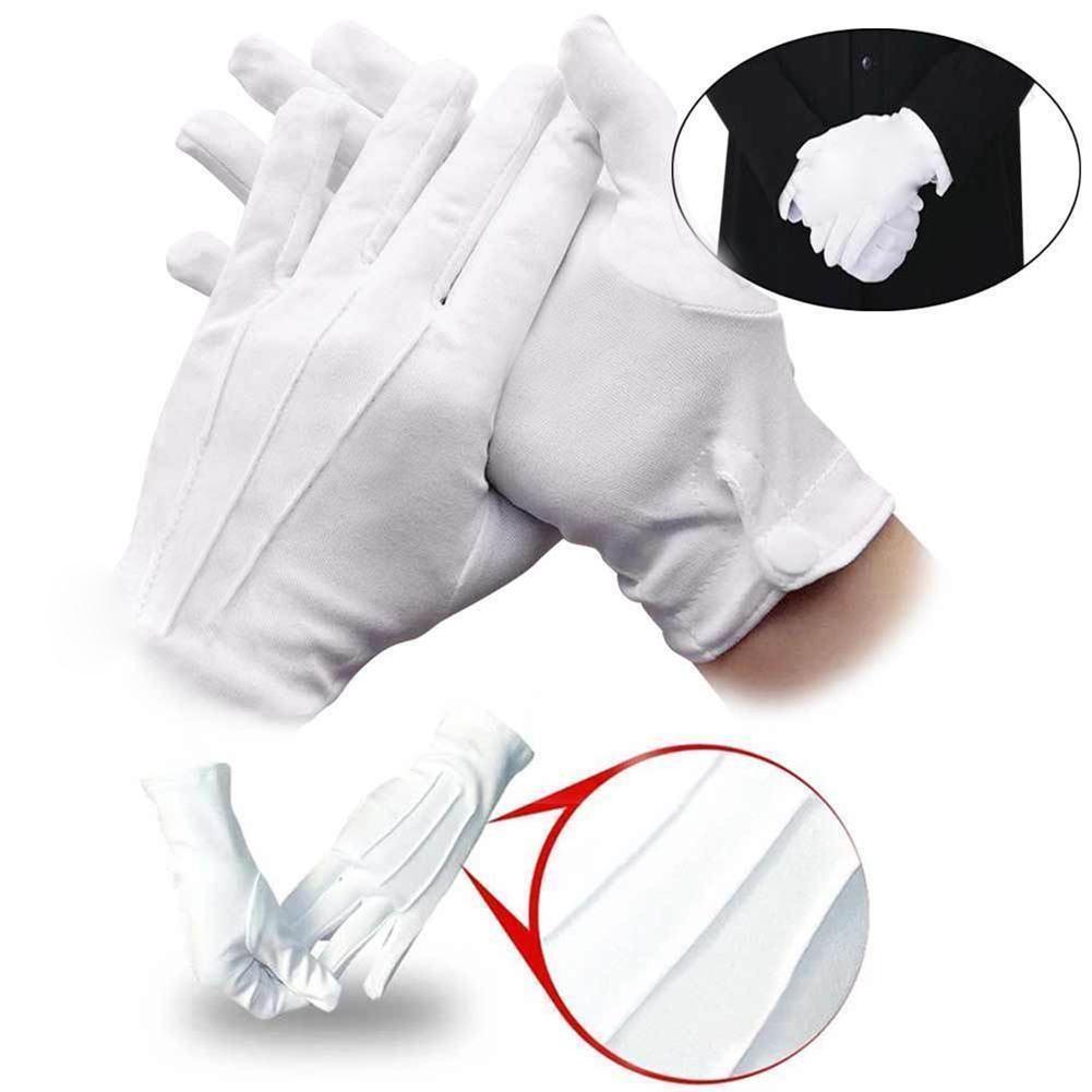 Formal Wear Gloves Men - 1 par de guantes blancos de