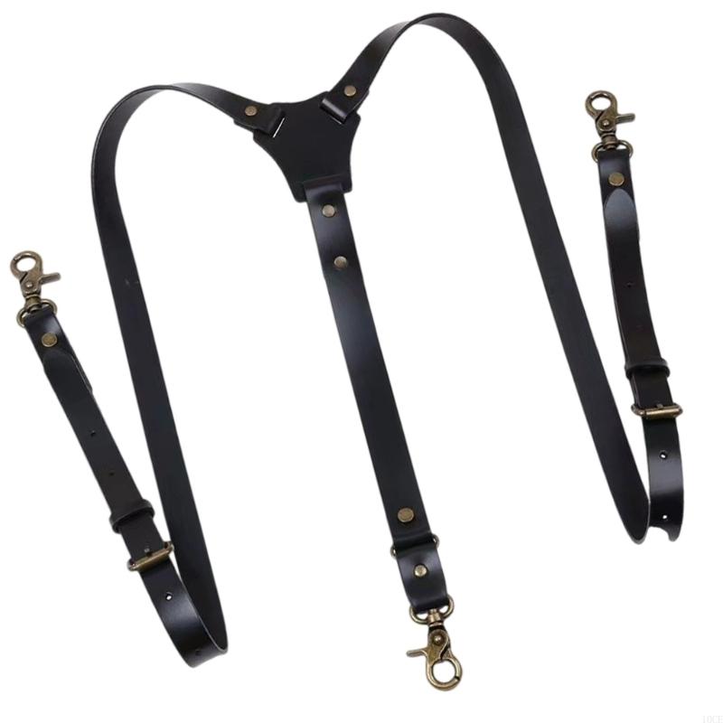 Suspender Clip Formal - Tirantes ajustables cuero PU con correa