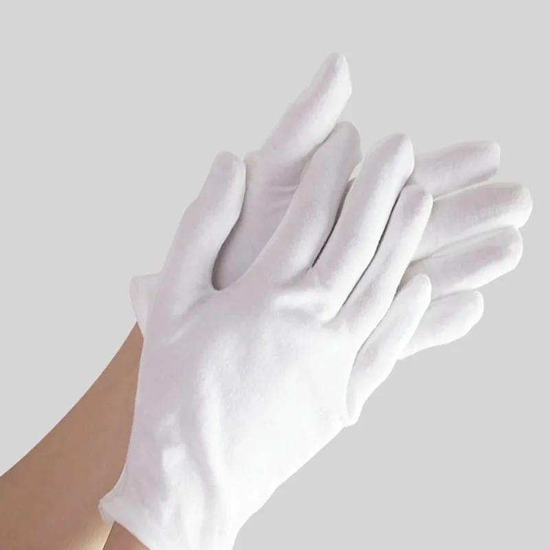 1 par de guantes de algodón bl - Formal Wear Gloves Men reseña y precio