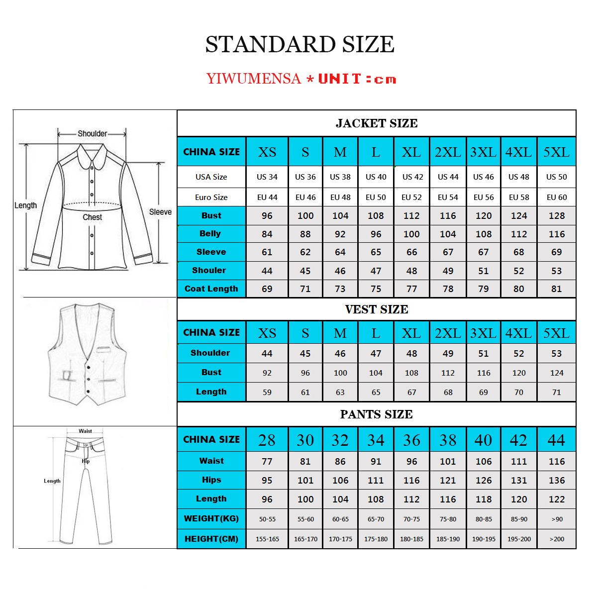 Traje de adorno de joyería de  - Men'S Formal Wear Jewelry reseña y precio