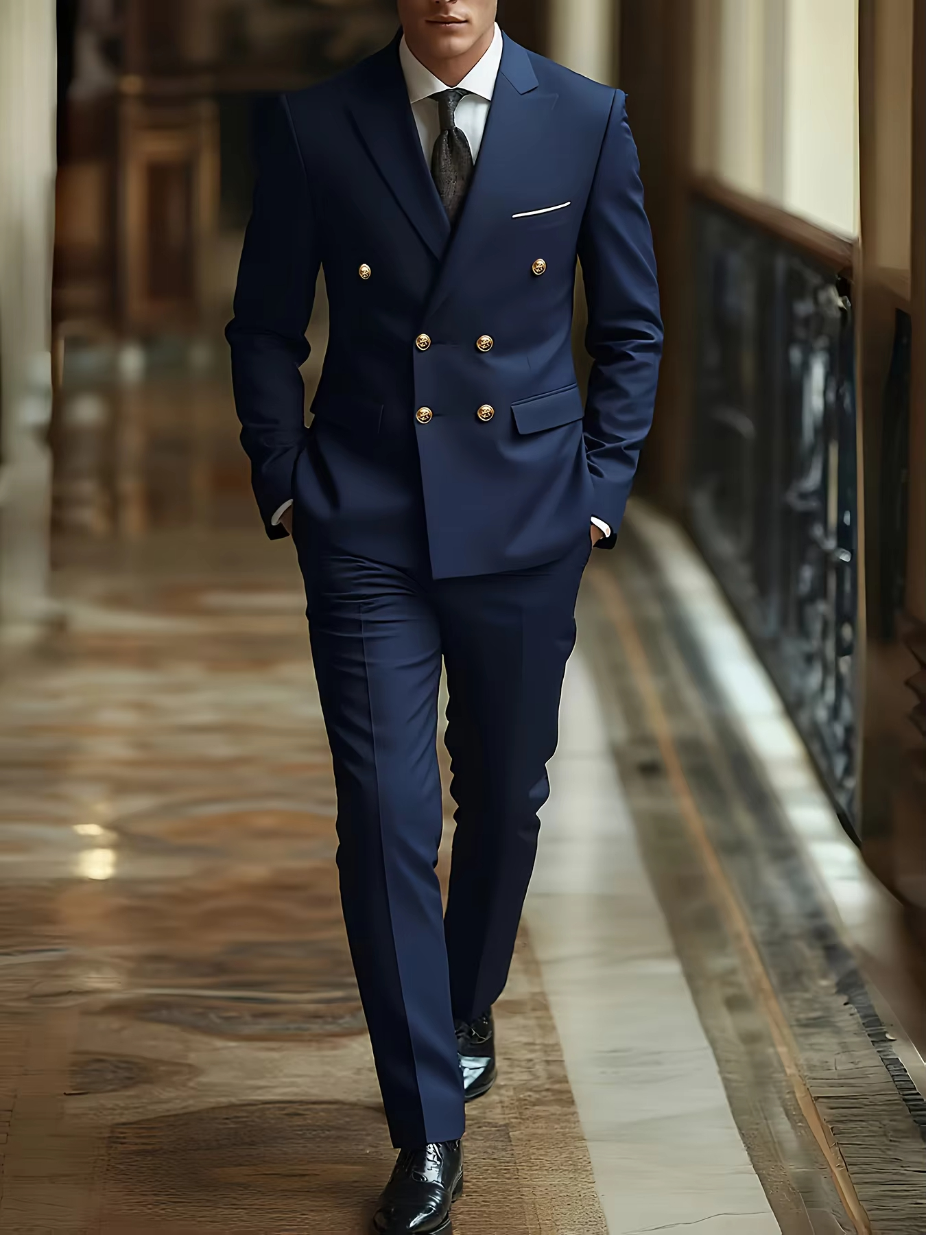 Conjunto de traje de 2 piezas  - Men Formal Wear Fashion reseña y precio