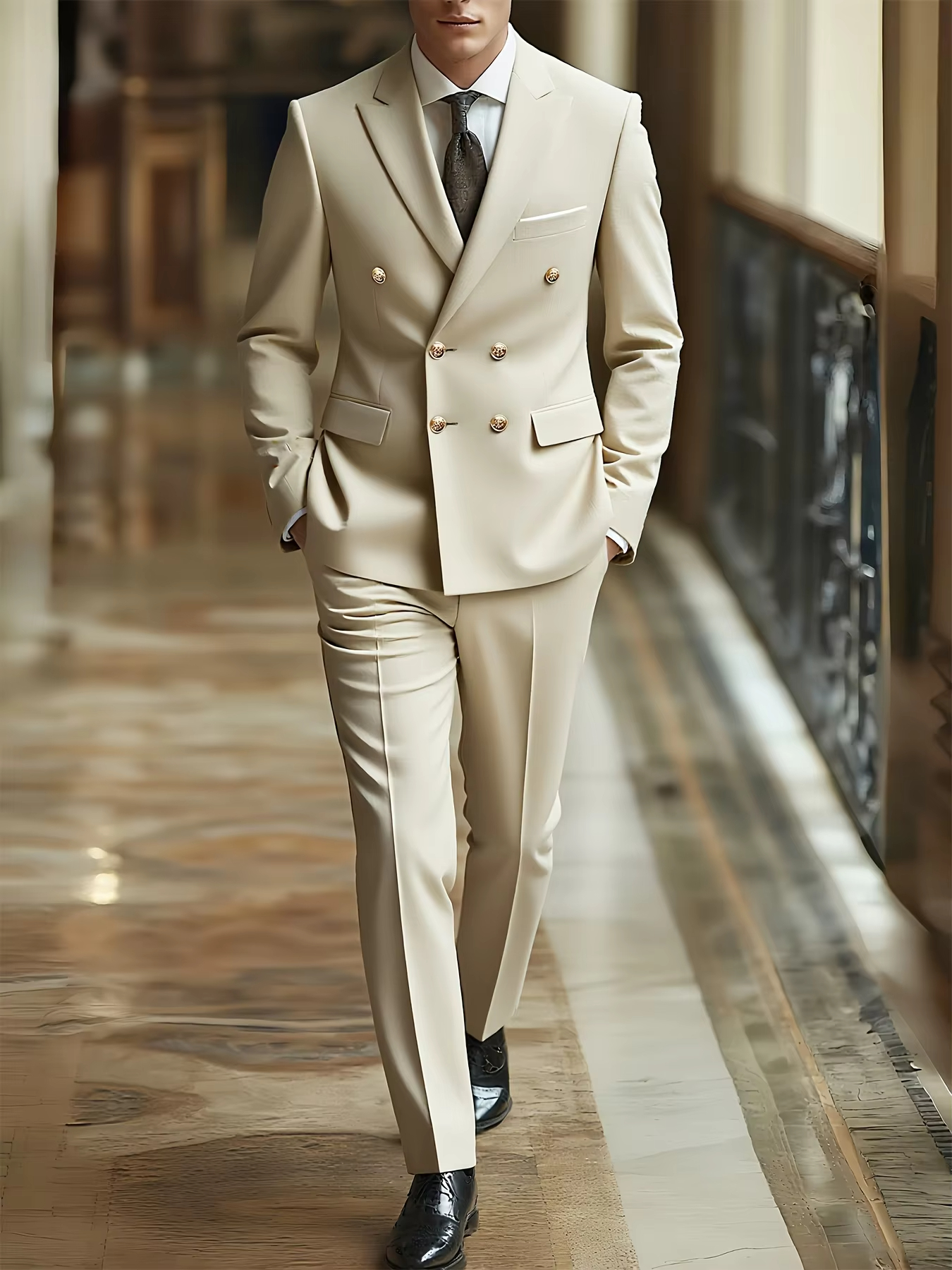 Conjunto de traje de 2 piezas  - Men Formal Wear Fashion reseña y precio