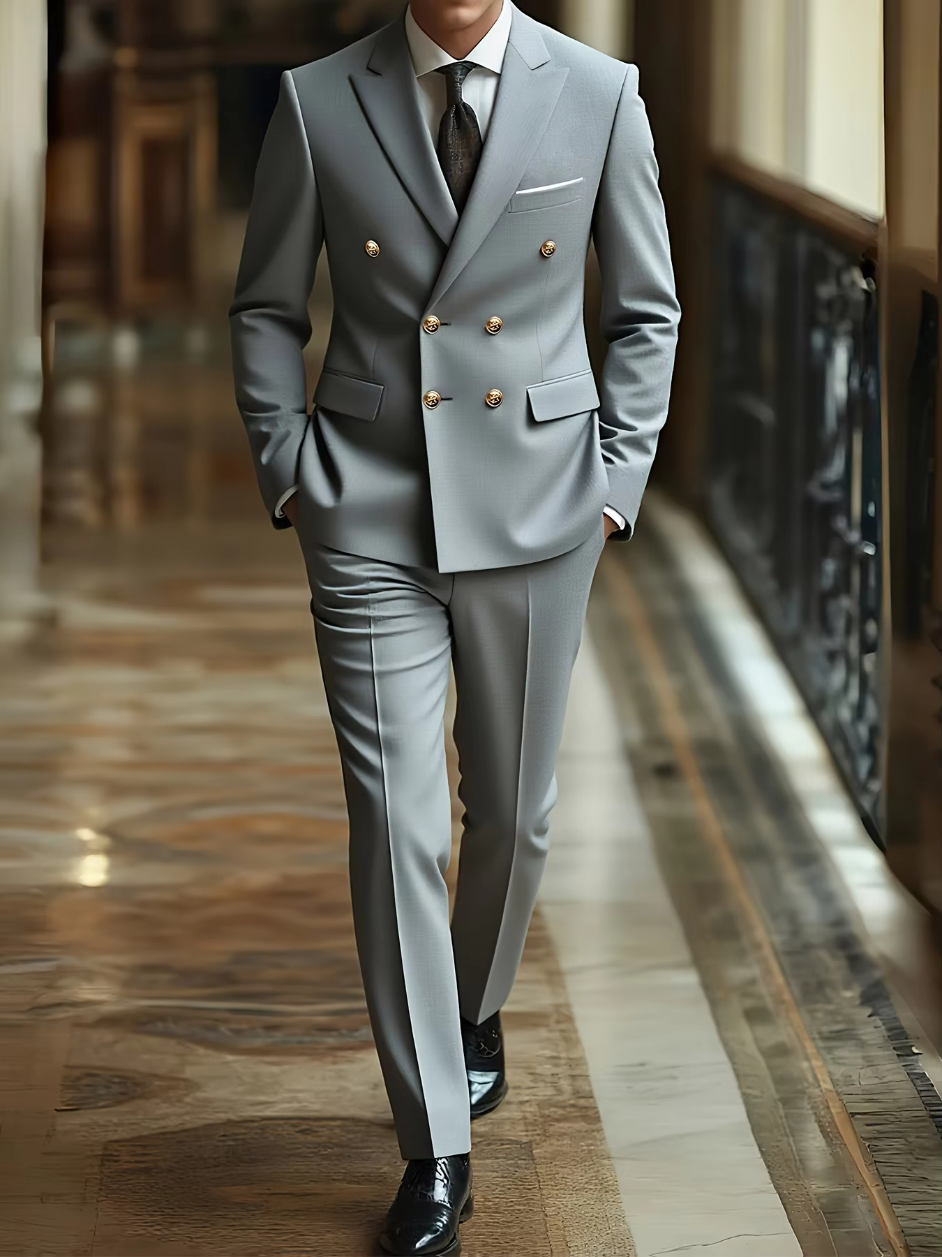 Conjunto de traje de 2 piezas  - Men Formal Wear Fashion reseña y precio