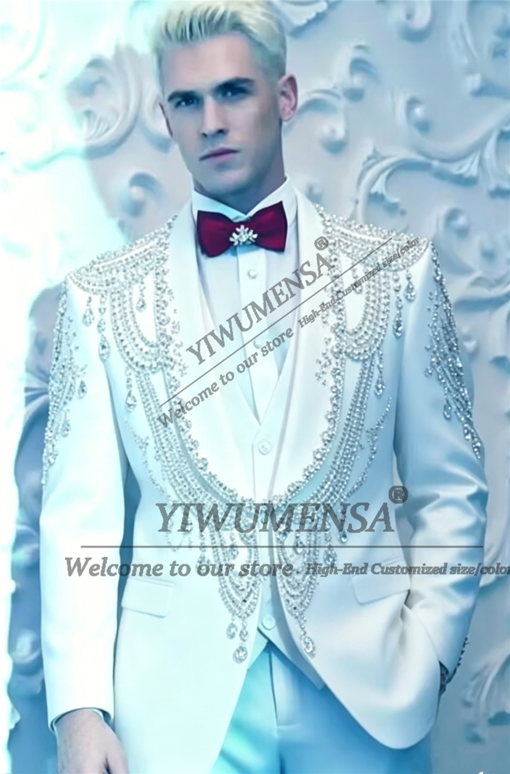 Trajes de Hombre con Cuentas y - Men Formal Wear Fashion reseña y precio