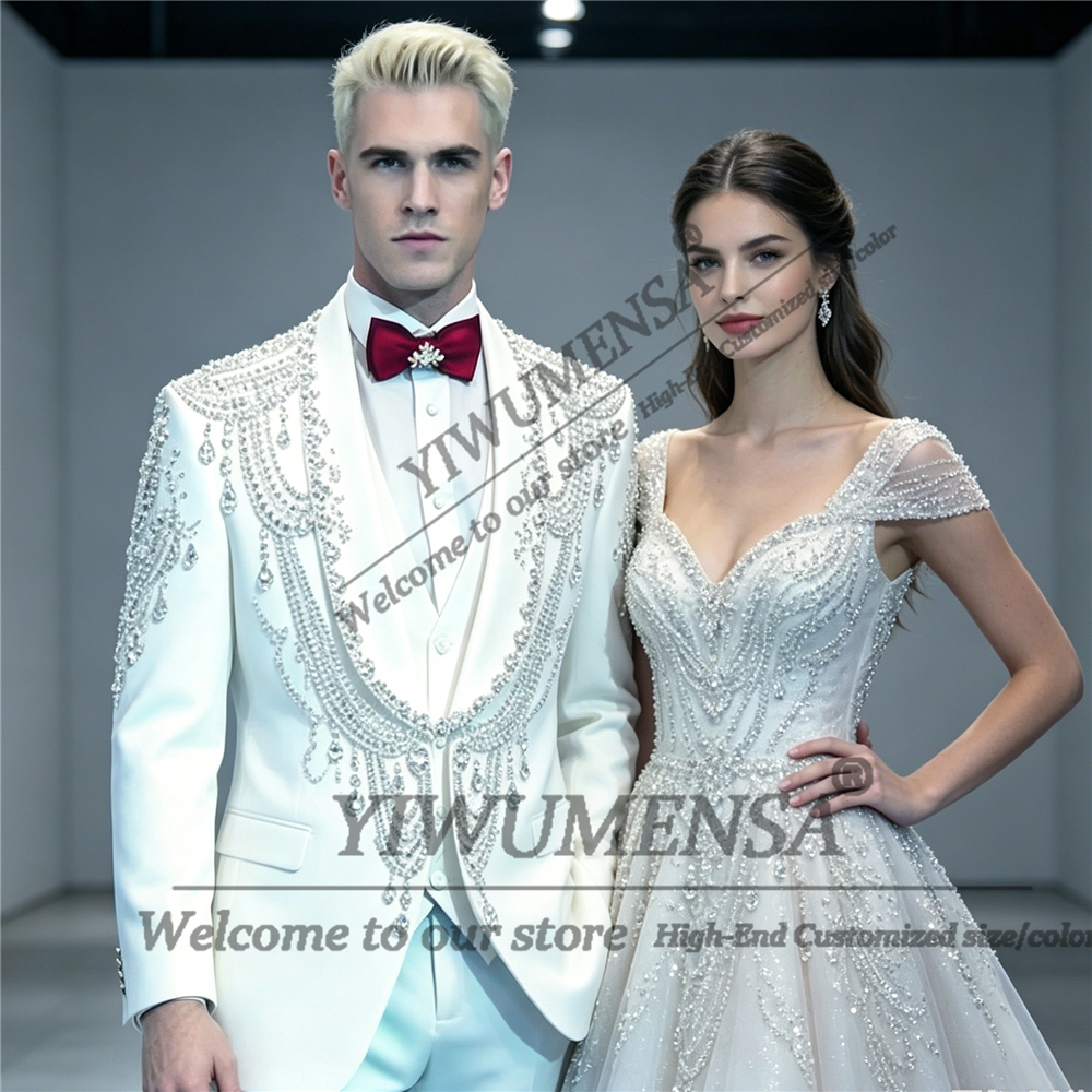 Trajes de Hombre con Cuentas y - Men Formal Wear Fashion reseña y precio
