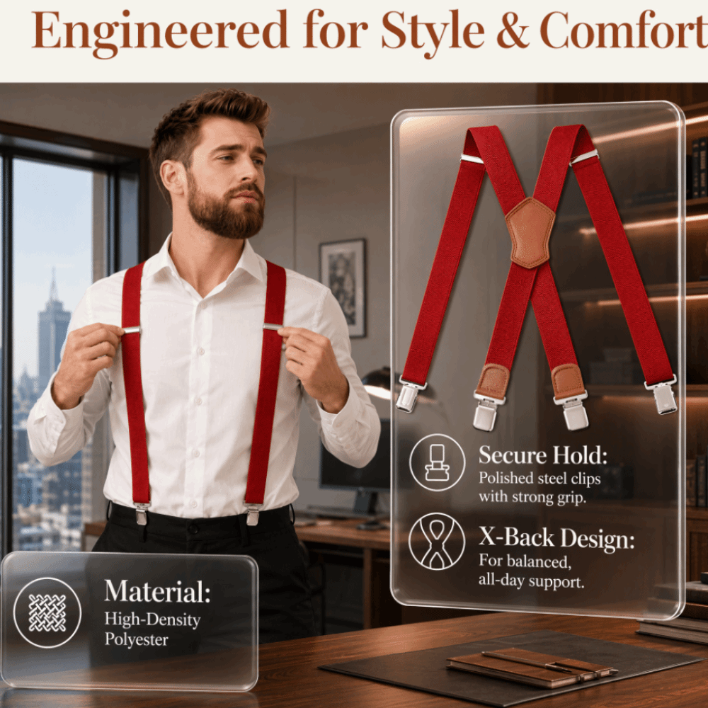 Tirantes elásticos de alta res - Suspender Clip Formal reseña y precio