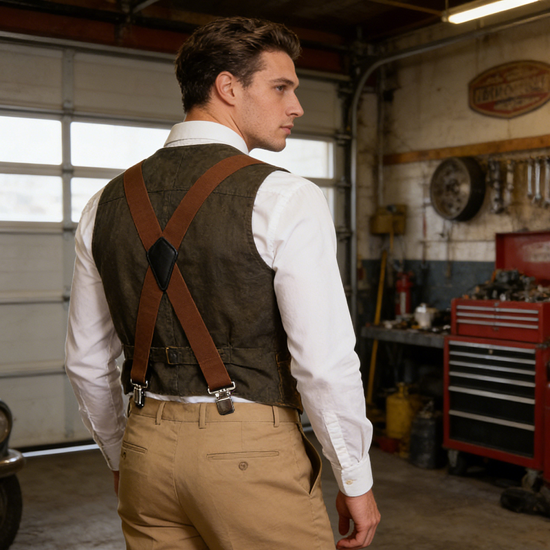 Tirantes Retro en Y para Hombr - Suspender Clip Formal reseña y precio