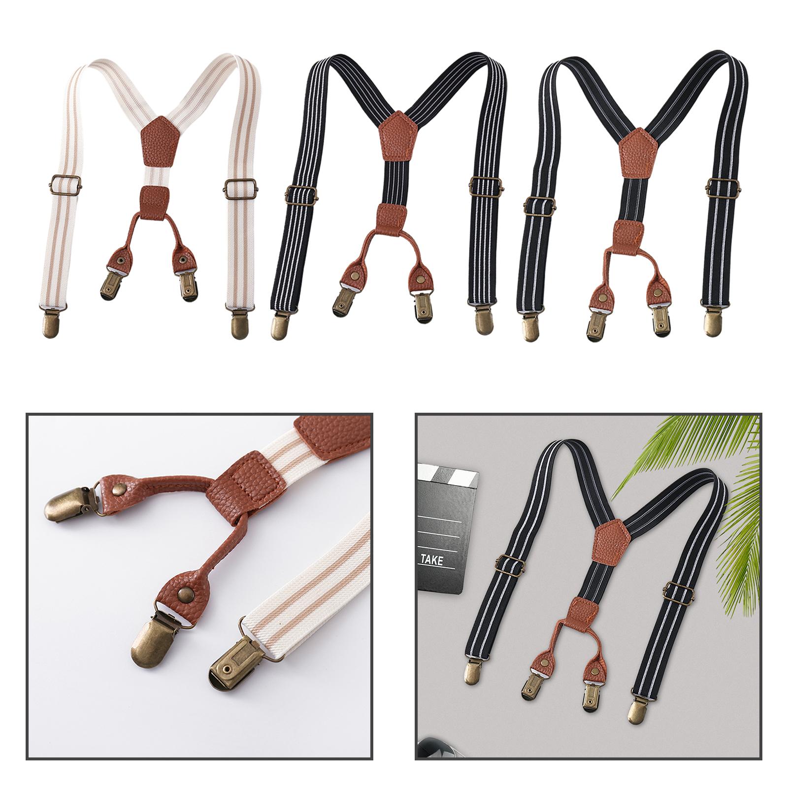 Tirantes de cuero para niños,  - Suspender Clip Formal reseña y precio