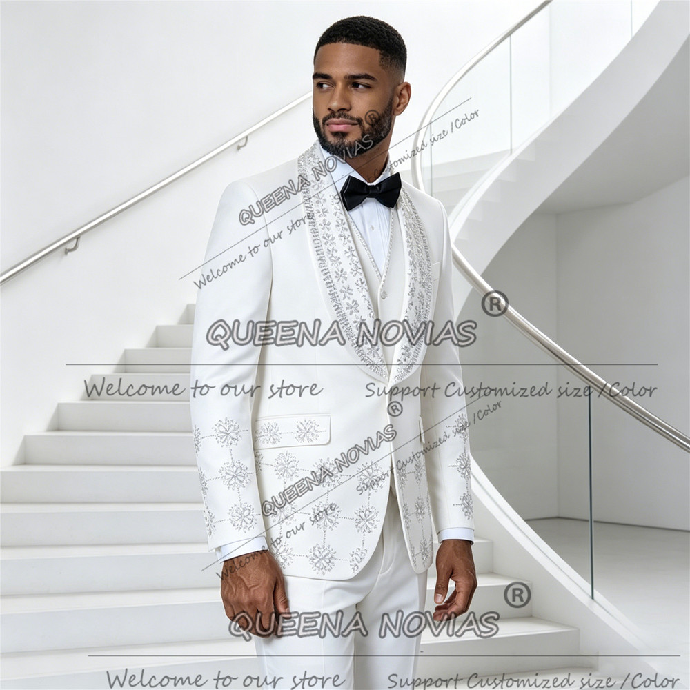 Traje Blanco Exclusivo para Ho - Men'S Formal Wear Jewelry reseña y precio