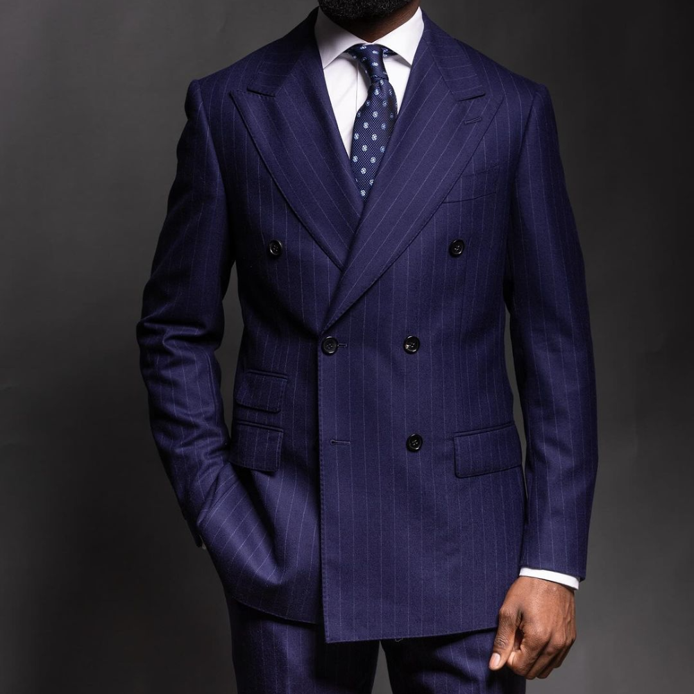 Traje de hombre azul marino a  - Men Formal Wear Fashion reseña y precio