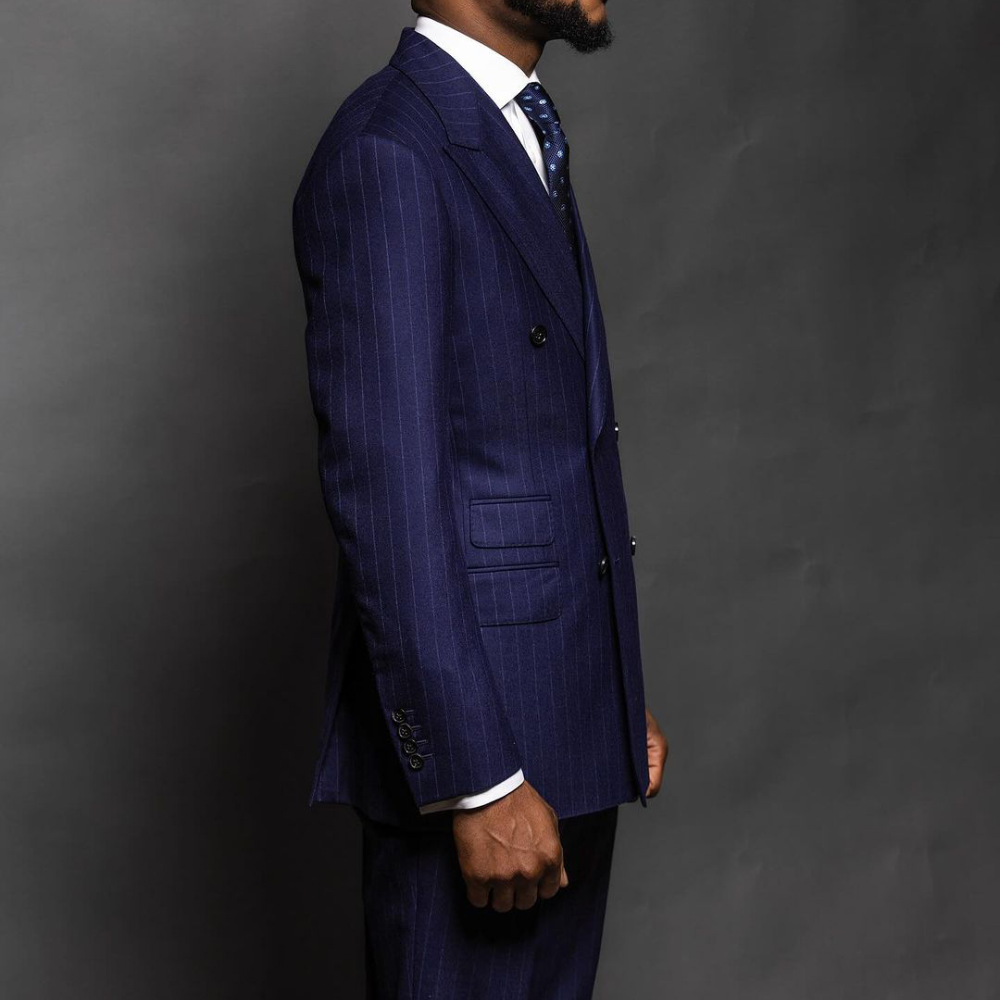 Traje de hombre azul marino a  - Men Formal Wear Fashion reseña y precio