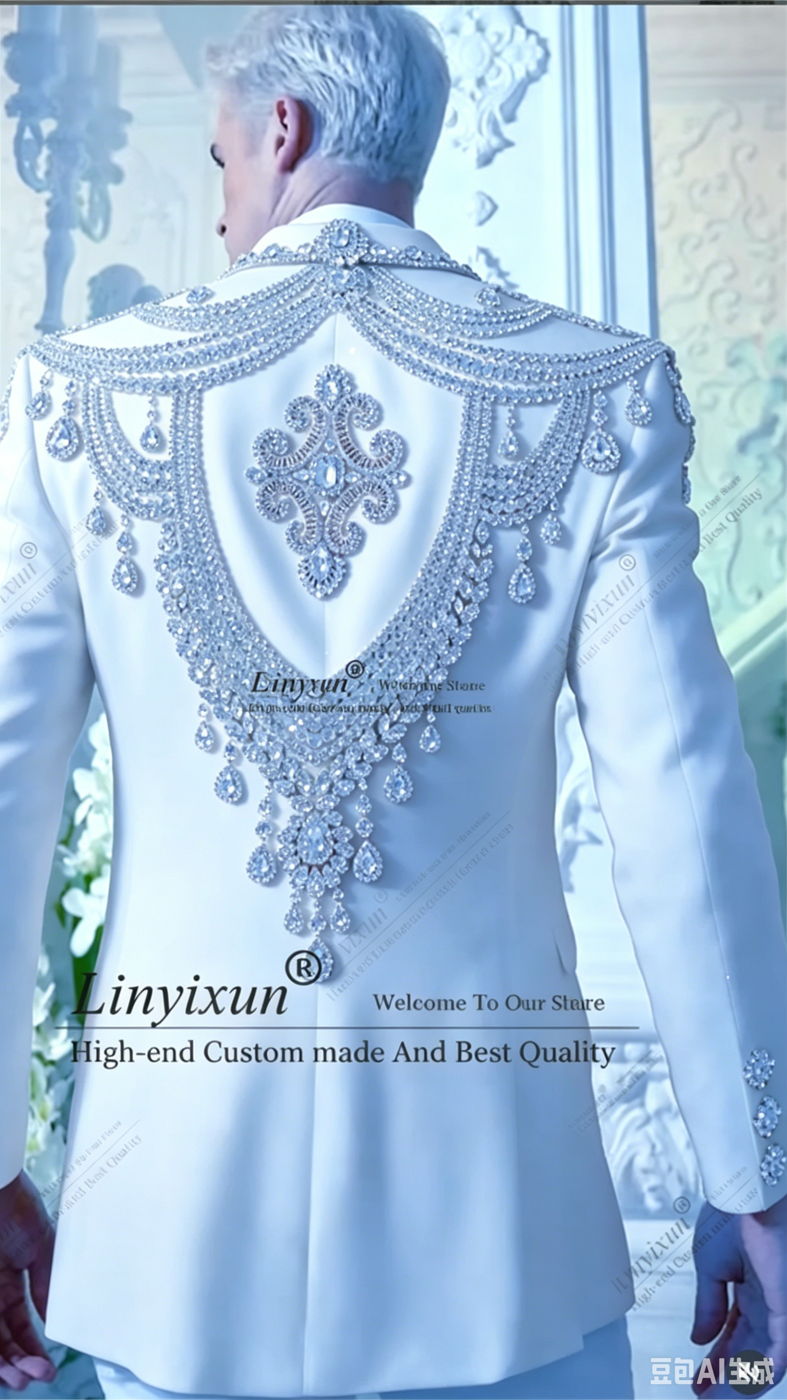 Elegantes trajes de esmoquin c - Men'S Formal Wear Jewelry reseña y precio