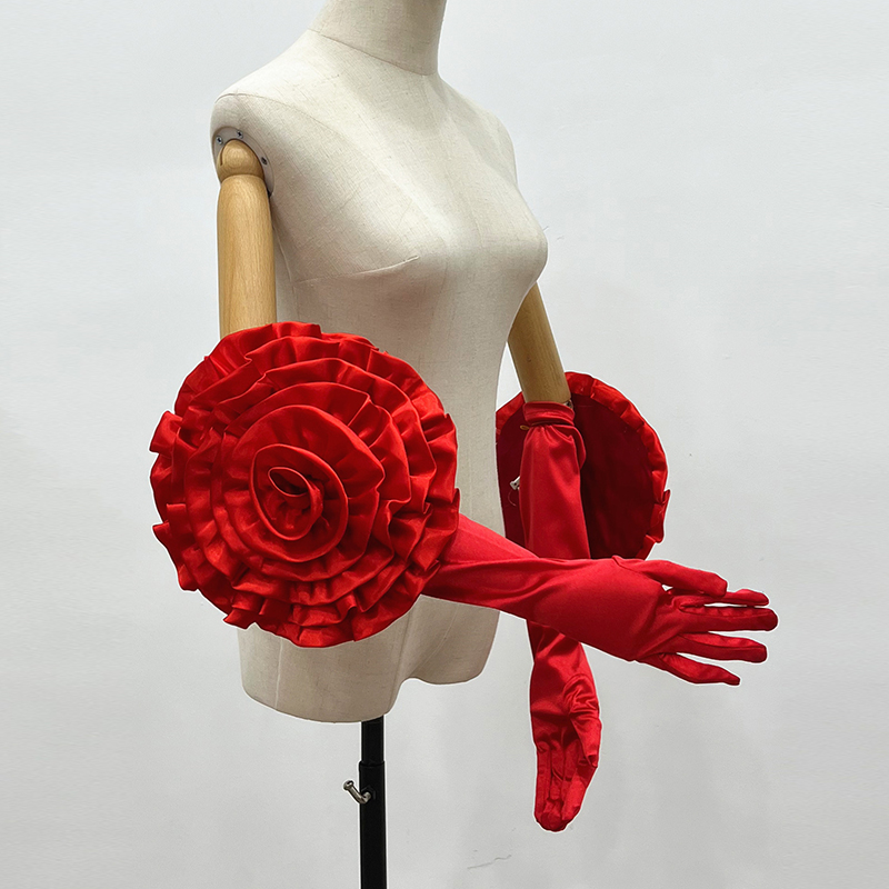 Guantes largos con flores gran - Formal Wear Gloves Men reseña y precio