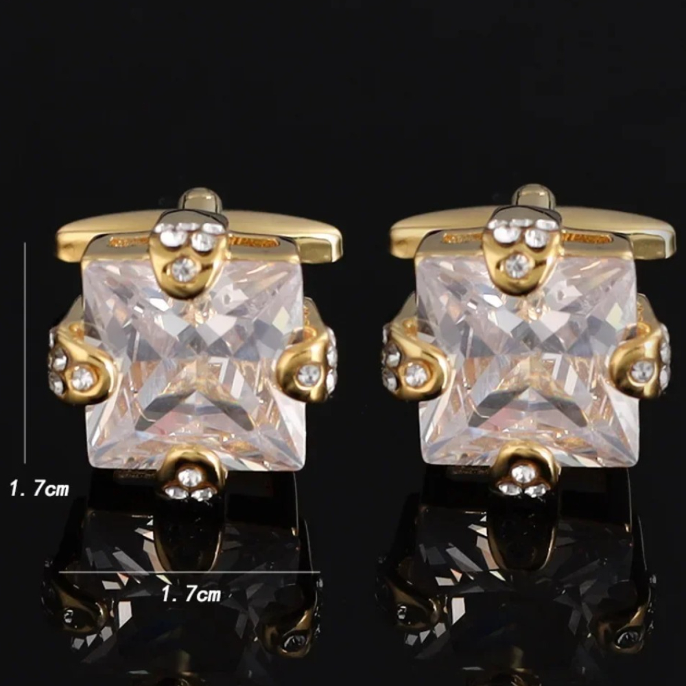 Gemelos de lujo con diamantes  - Men'S Formal Wear Jewelry reseña y precio