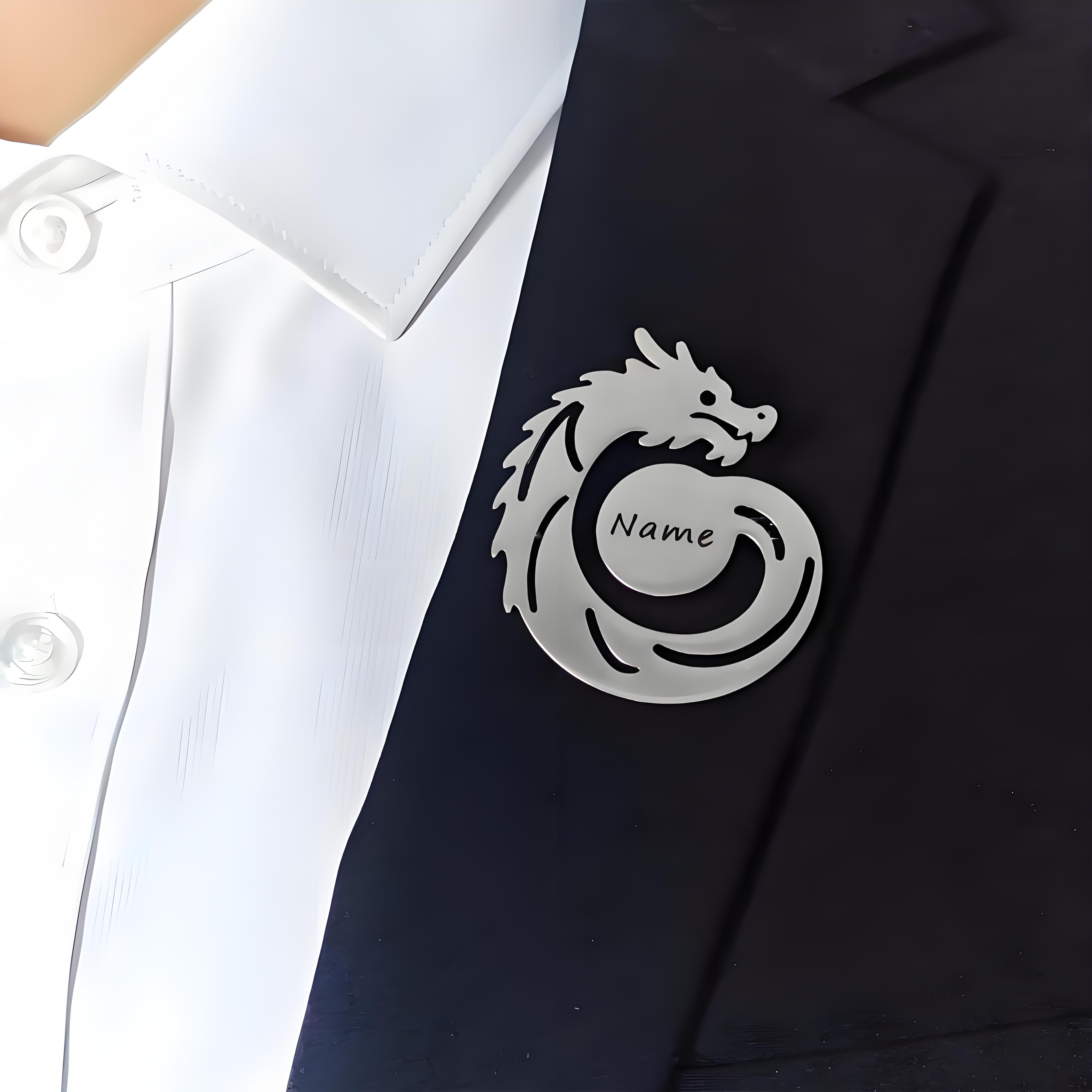 Broche de dragón con nombre pe - Men'S Formal Wear Jewelry reseña y precio