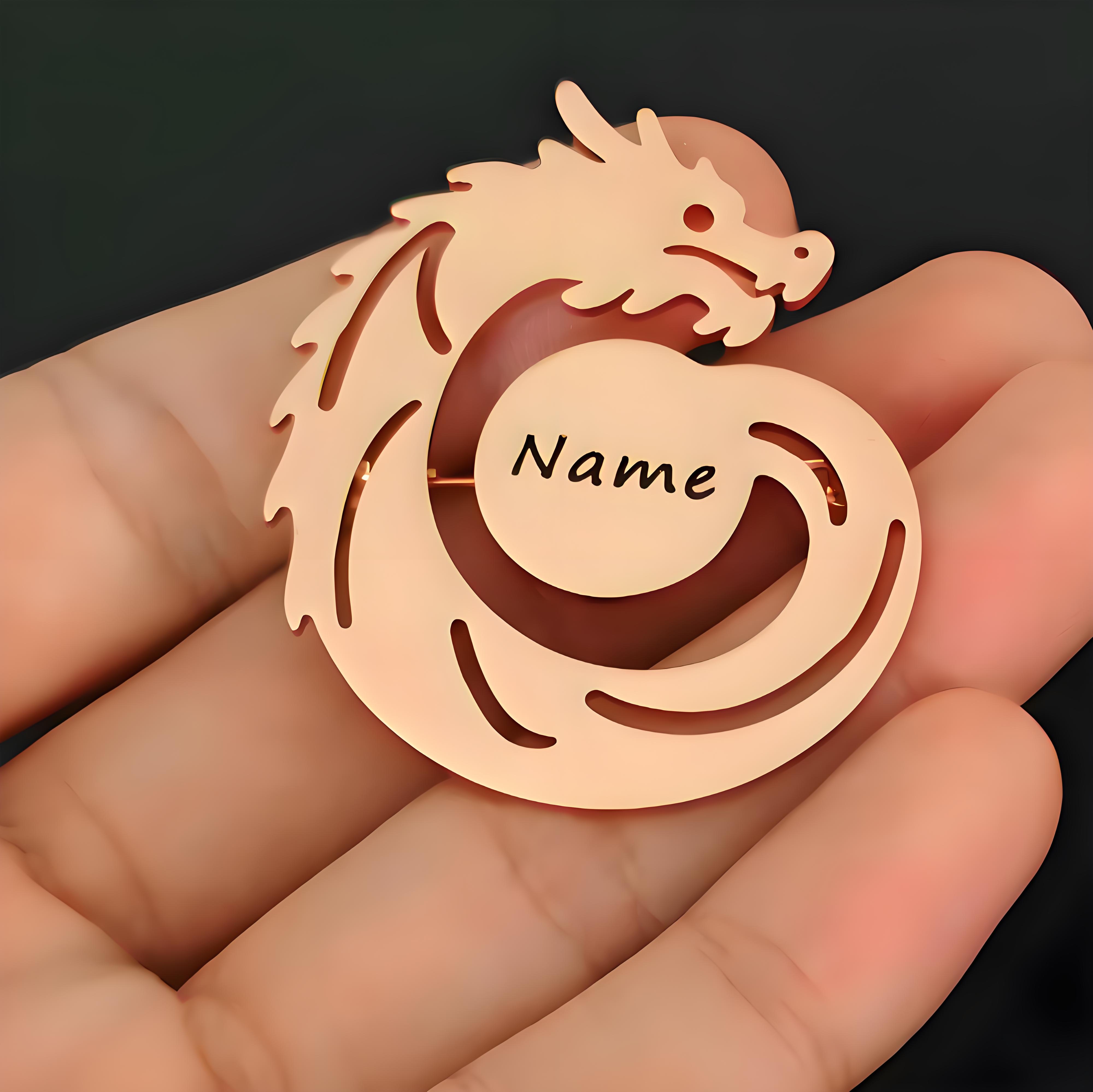 Broche de dragón con nombre pe - Men'S Formal Wear Jewelry reseña y precio