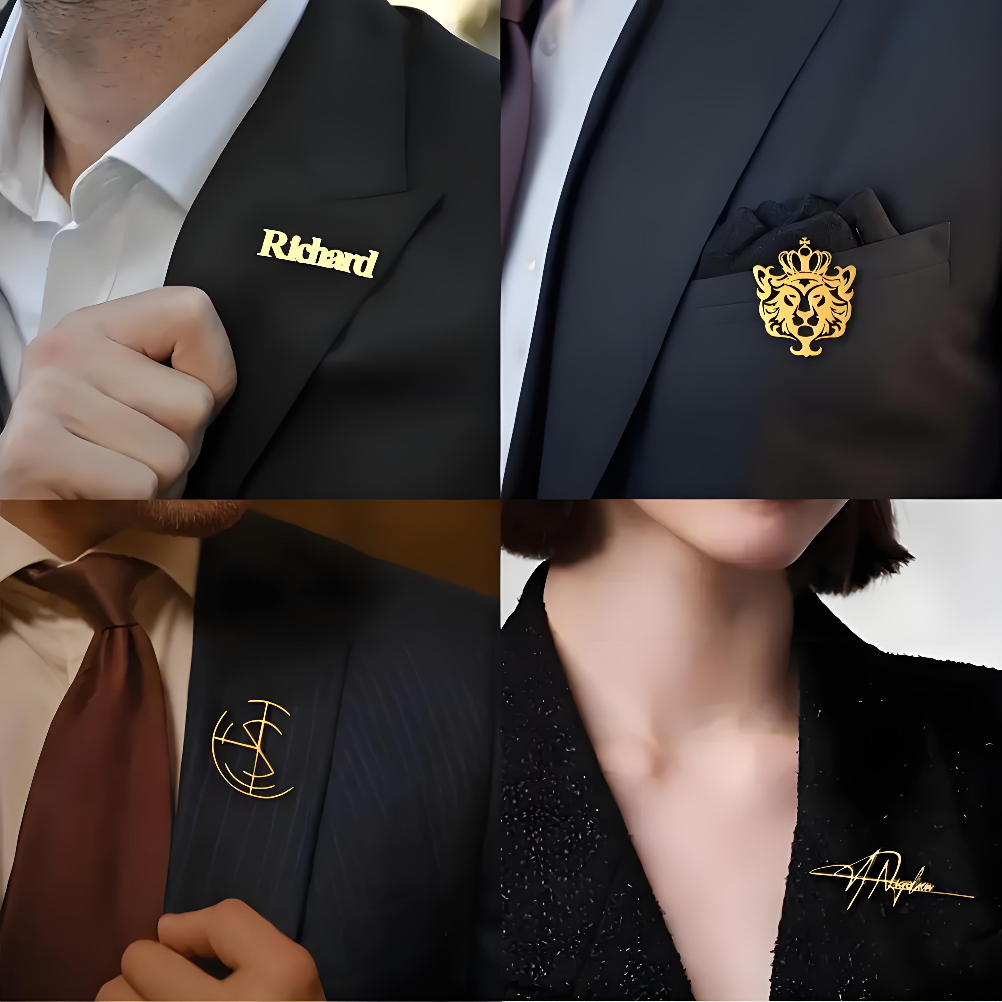 Juego de broches con logotipo  - Men'S Formal Wear Jewelry reseña y precio