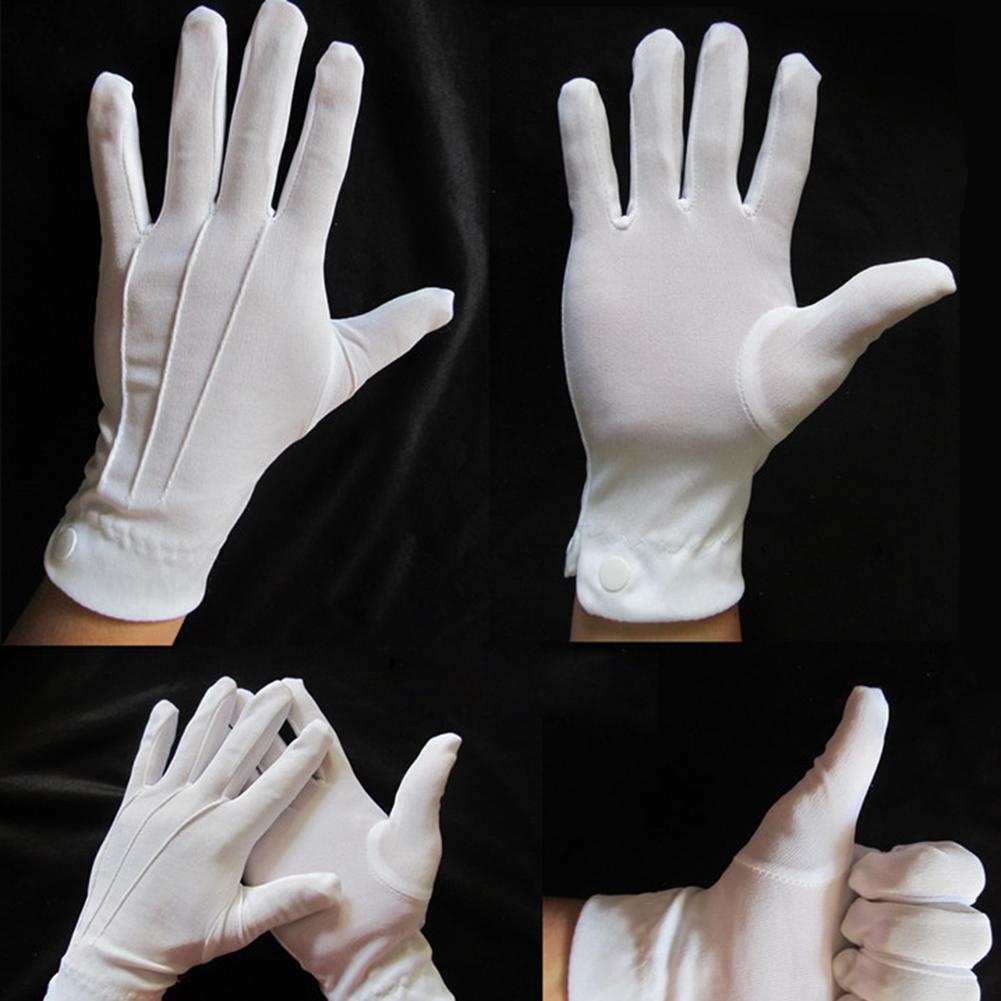 1 par de guantes blancos de al - Formal Wear Gloves Men reseña y precio