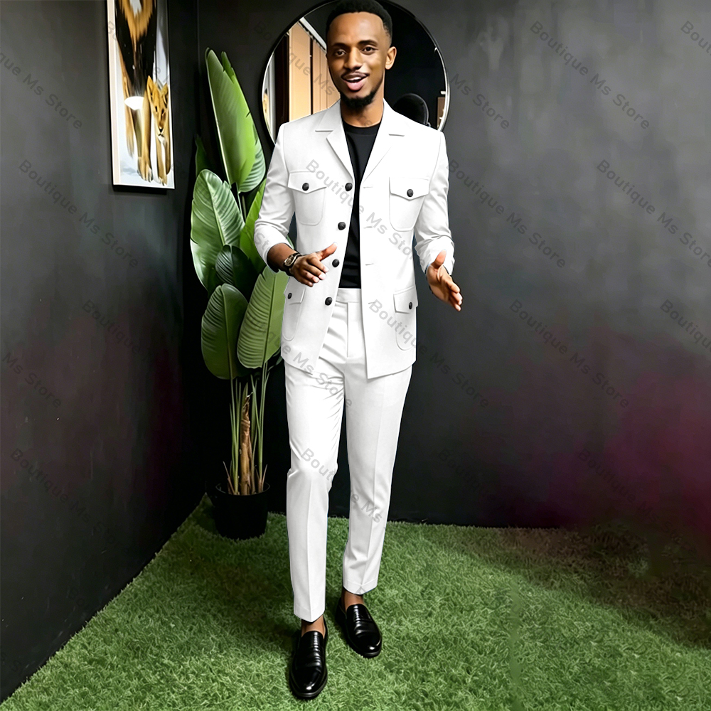 Traje Safari para hombre, conj - Men Formal Wear Fashion reseña y precio