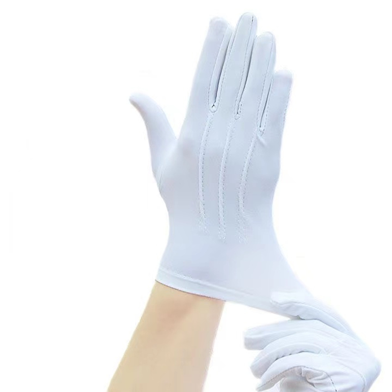 Guantes de Algodón Blancos par - Formal Wear Gloves Men reseña y precio