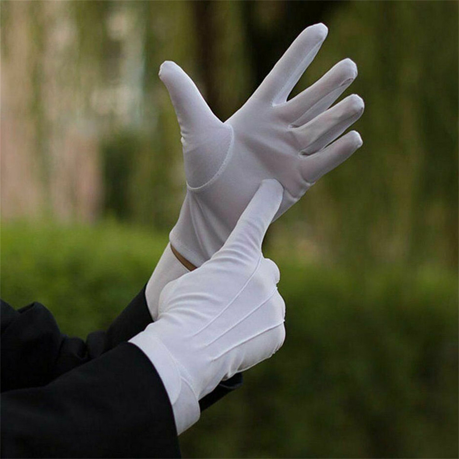 Guantes de algodón blanco para - Formal Wear Gloves Men reseña y precio